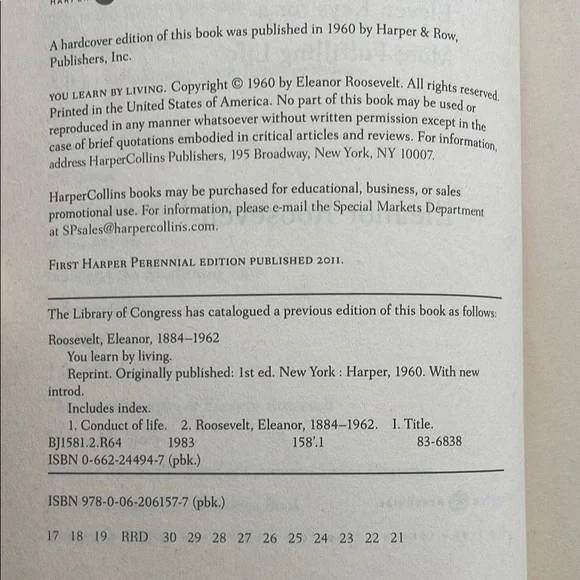 You Learn by Living paperbook - Picture 3 of 3